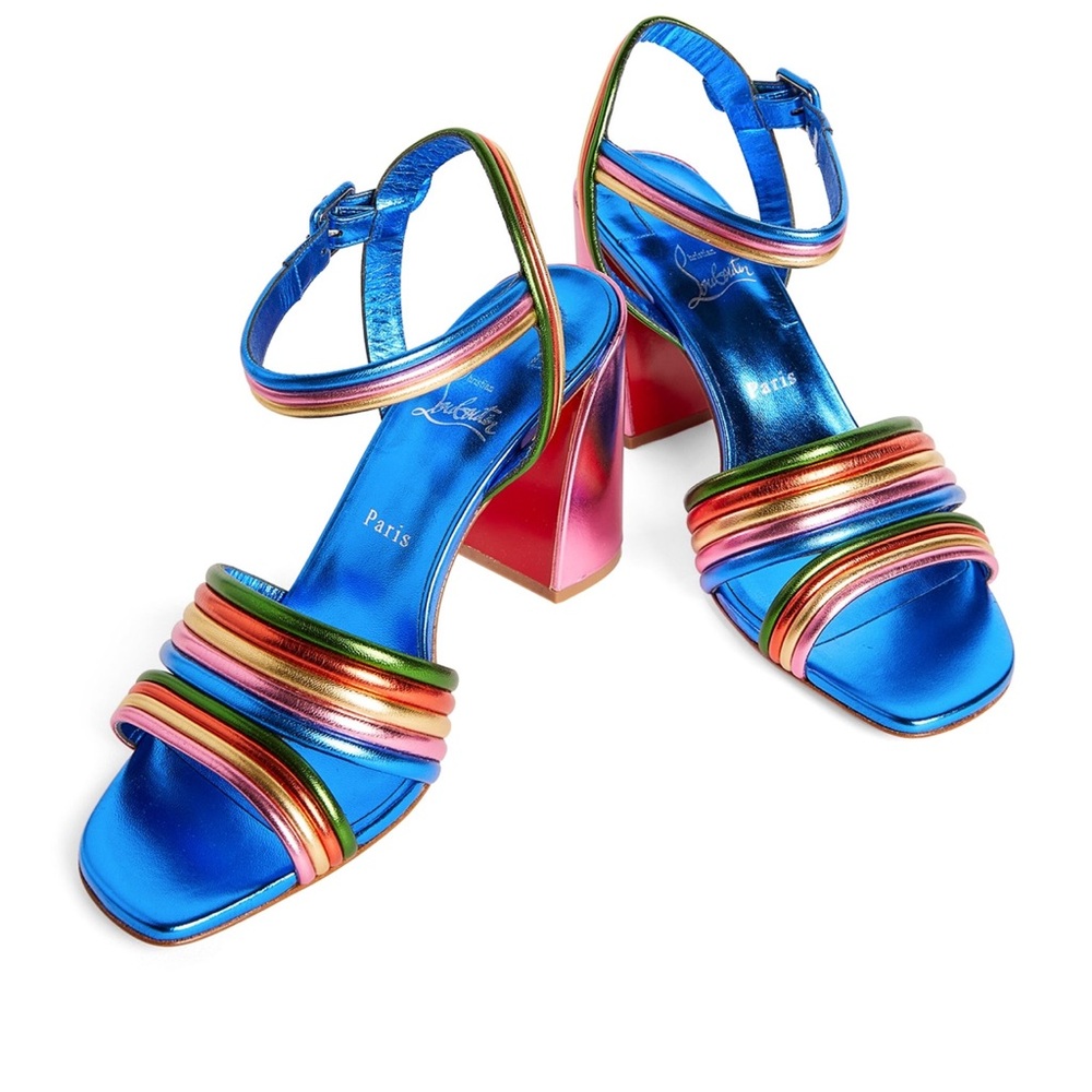 CHRISTIAN LOUBOUTIN Manola Leather Sandals 85. Size 37. - Picture 3 of 13